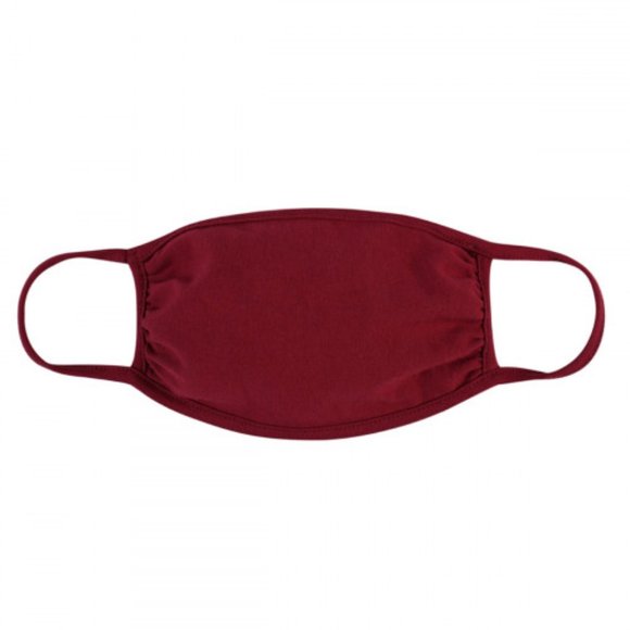 2 for $20! BURGAUNDY PRINT FACE MASK - Picture 2 of 7